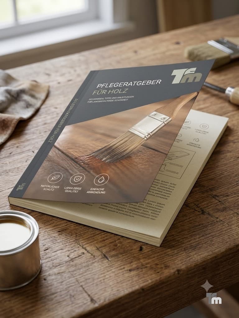 Saubere Holzfläche als Beispiel für regelmäßige Holzpflege